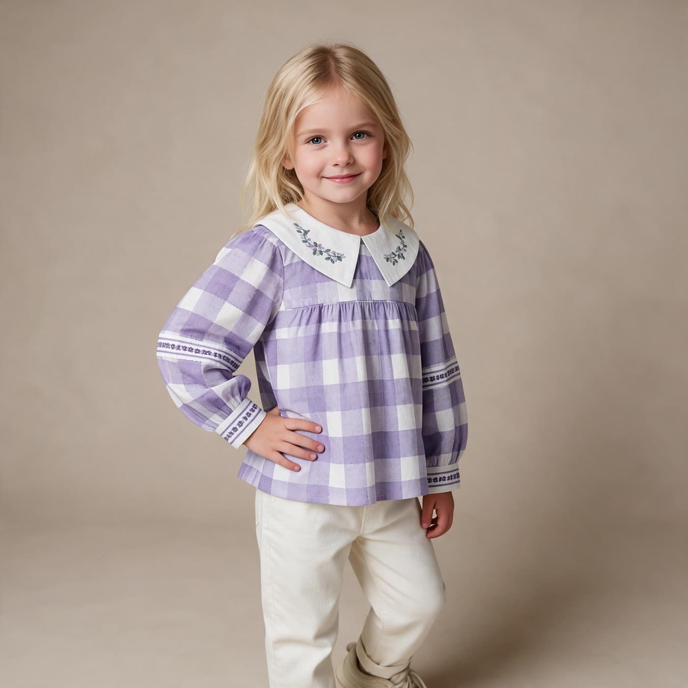 Nupumo Blouse Ruit Lila