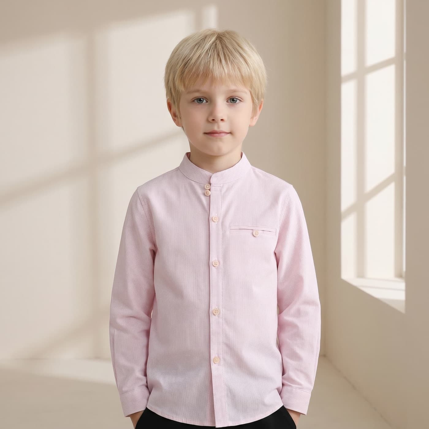 Nupumo Overhemd Maokraag Roze